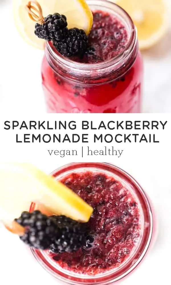 sparkling blackberry lemonade