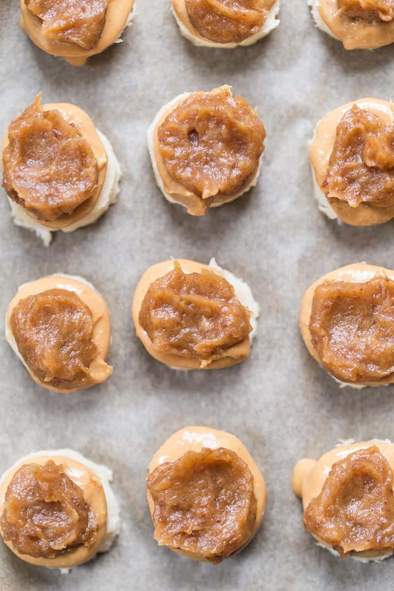 These NO BAKE Banana Snickers Bites are a healthy sweet treat that tastes like candy