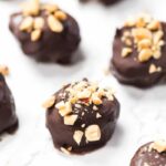 No Bake Snickers Banana Bites