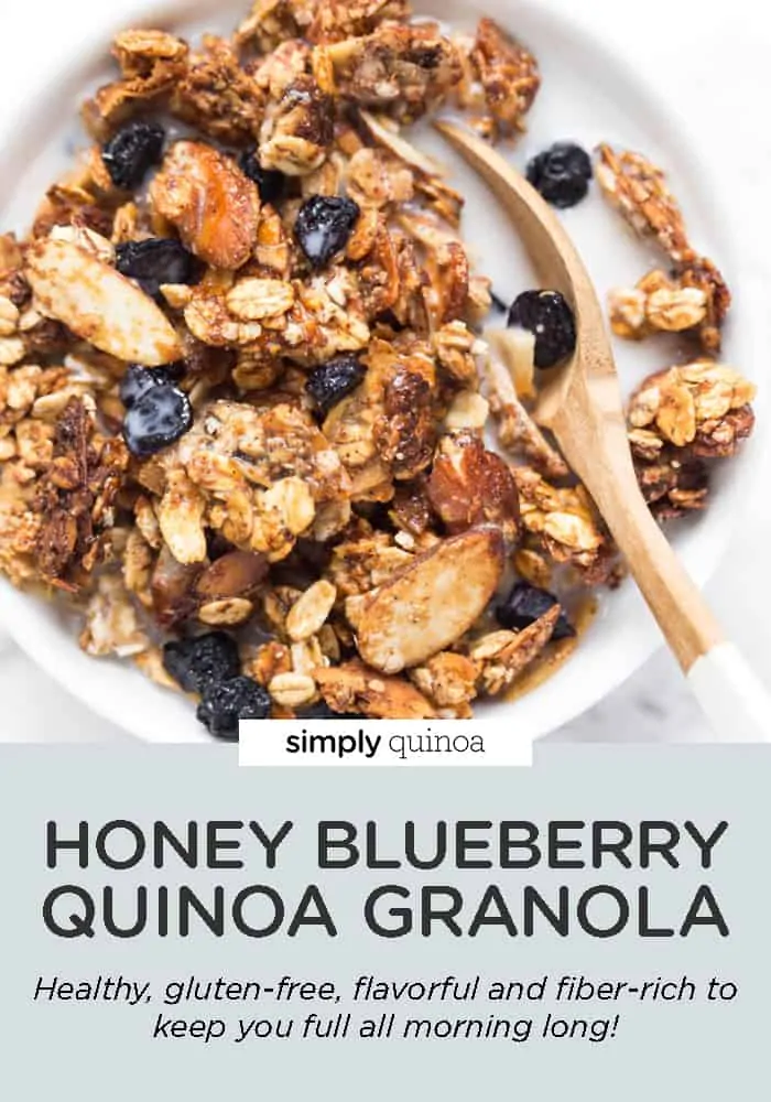 Honey Blueberry Quinoa Granola