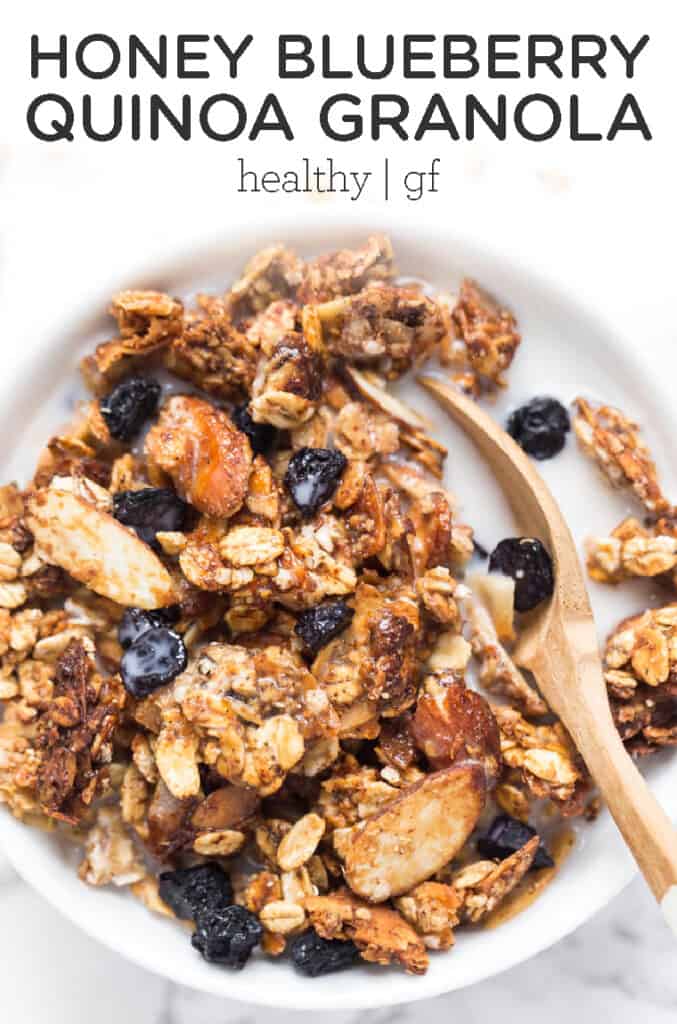 Honey Blueberry Quinoa Granola