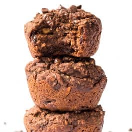 Healthy Double Chocolate Muffins