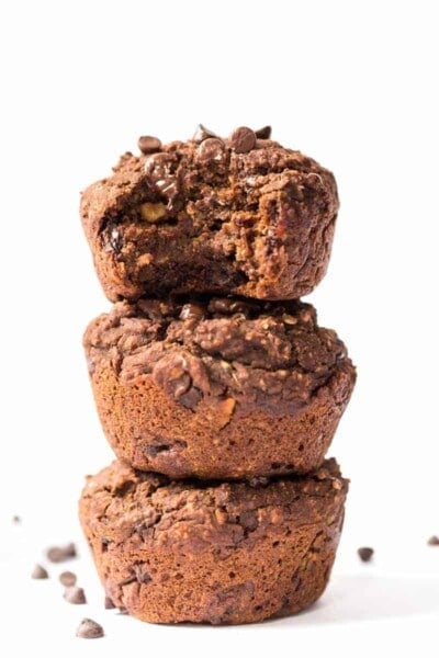 Healthy Double Chocolate Muffins