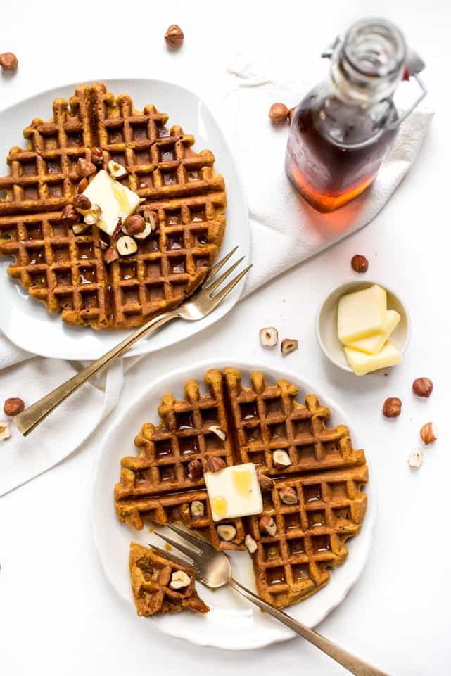 These SWEET POTATO WAFFLES are packed with omega-3s, are healthy and also gluten-free!