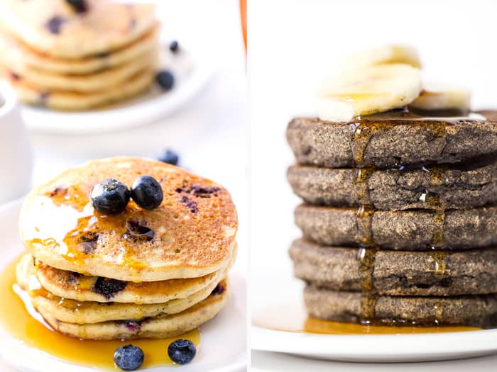 How to make VEGAN pancakes using easy vegan egg substitutes!