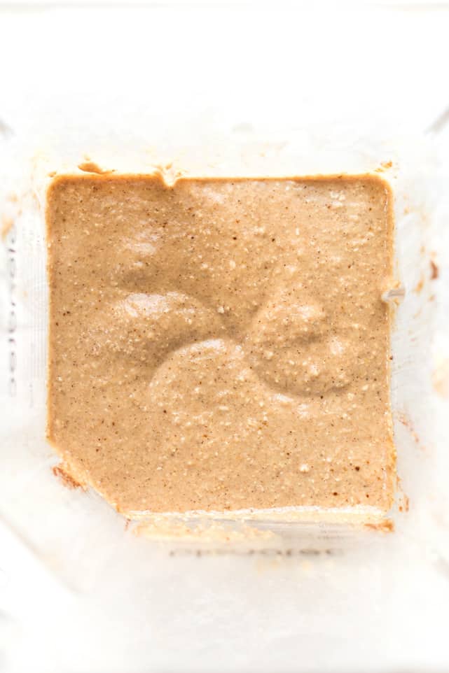Batter for applesauce muffins in blender