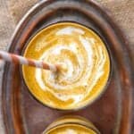 This VEGAN Pumpkin Cheesecake Smoothie is quick, healthy and oh so tasty!!