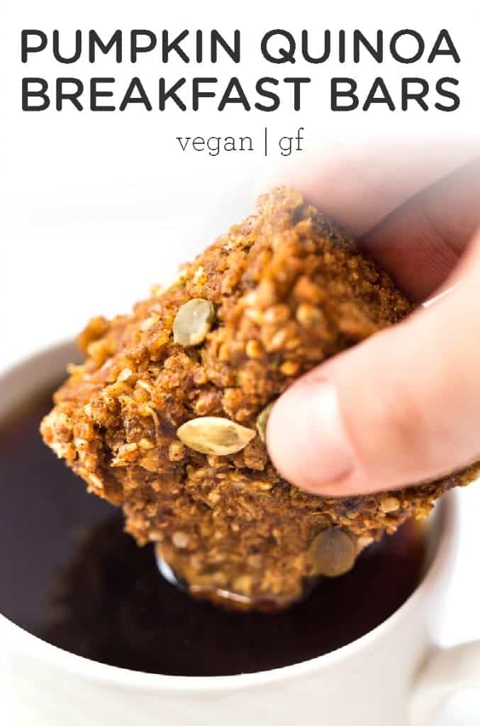 pumpkin quinoa breakfast bar