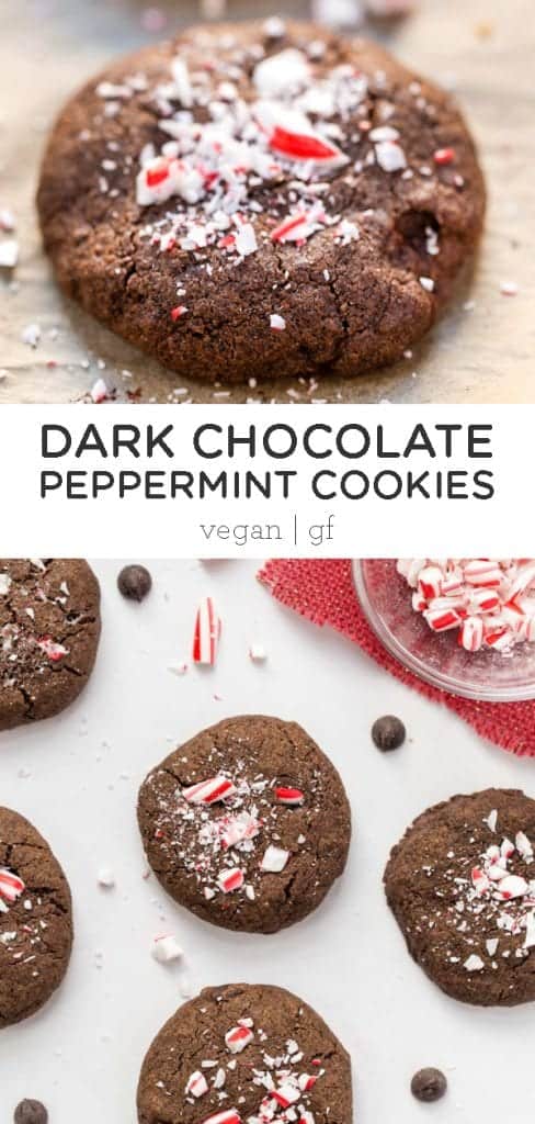 dark chocolate peppermint cookies