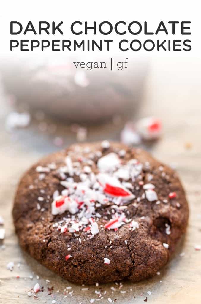 dark chocolate peppermint cookies