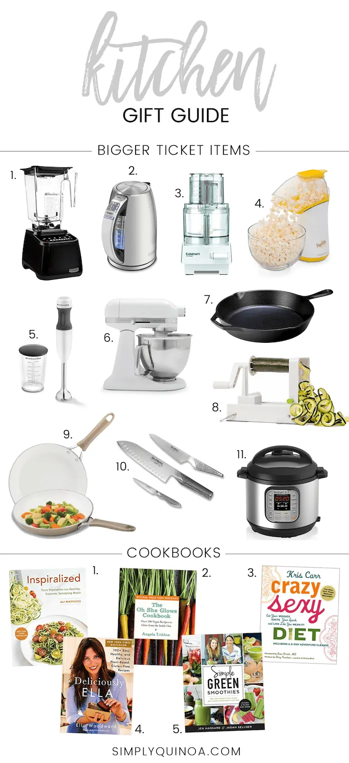 the BEST Kitchen Gift Guide of 2017!! Includes affordable small appliances and amazing cookbooks!
