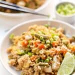 pressure cooker fried quinoa with tofu and eggs