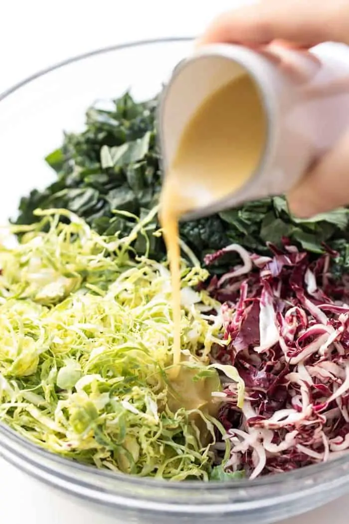 how to make a loaded winter kale salad