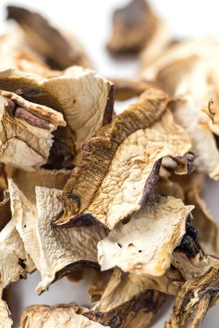 dried porcini mushrooms for mushroom risotto