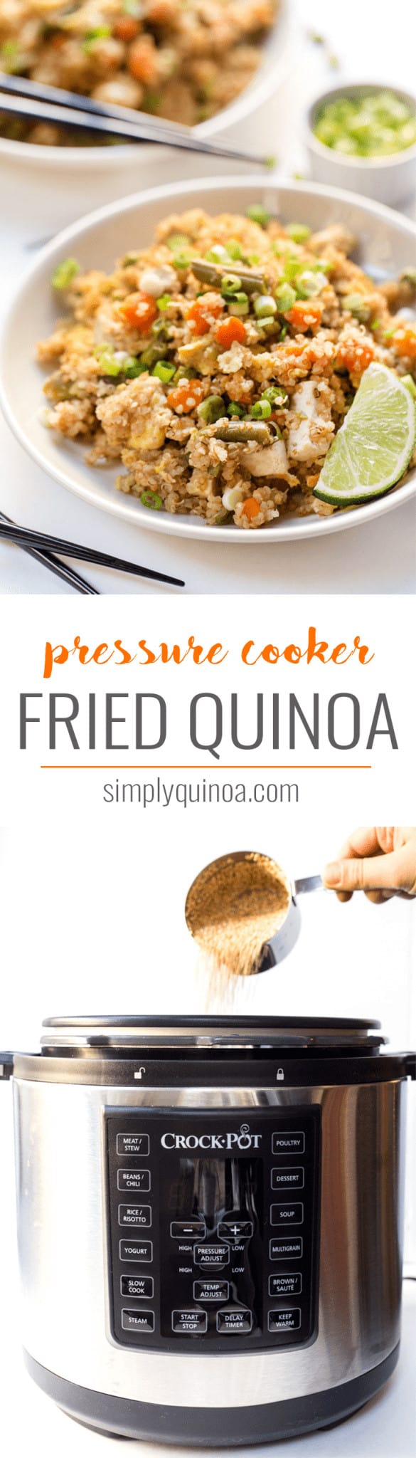 how to make fried quinoa in the pressure cooker