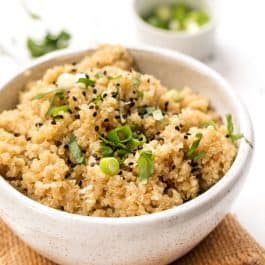 ginger miso quinoa recipe with only 5 ingredients
