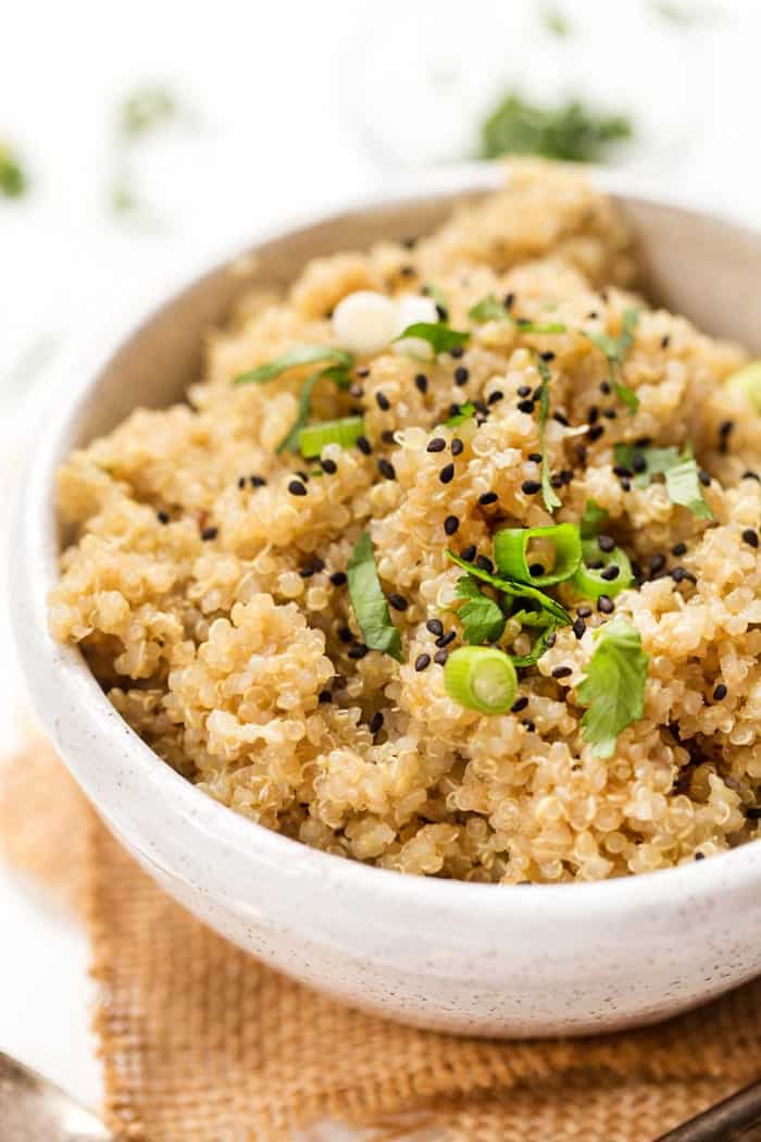ginger miso quinoa made with just 5 ingredients