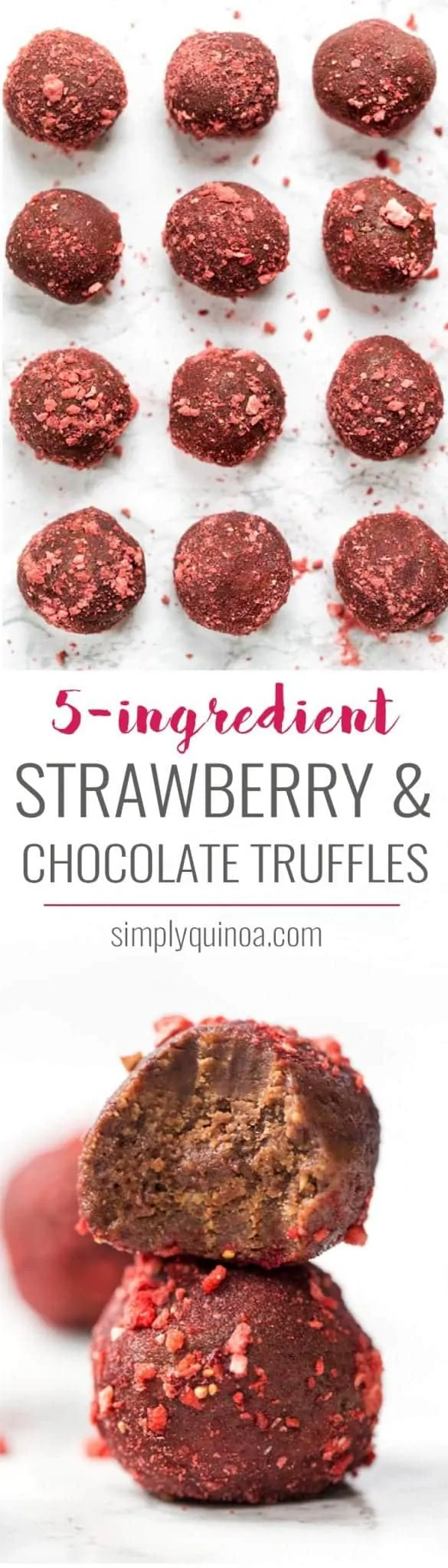 vegan chocolate truffles made with 5 ingredients