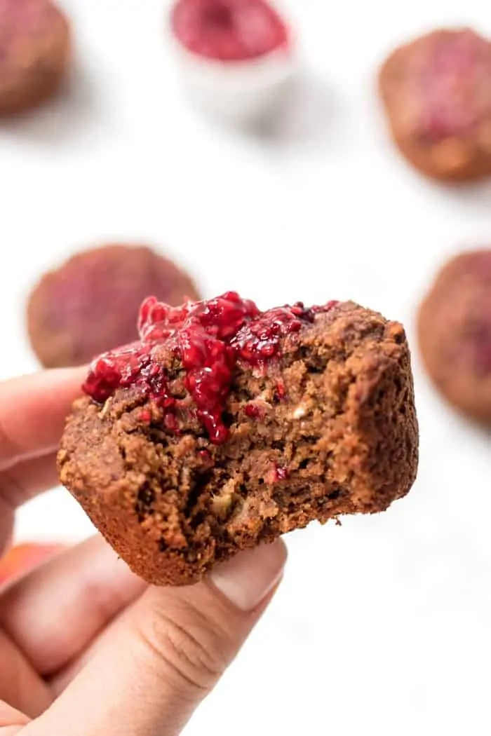 healthy vegan chocolate muffins made without eggs