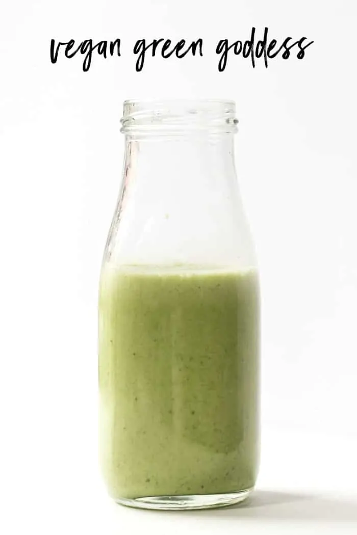 how to make vegan green goddess dressing