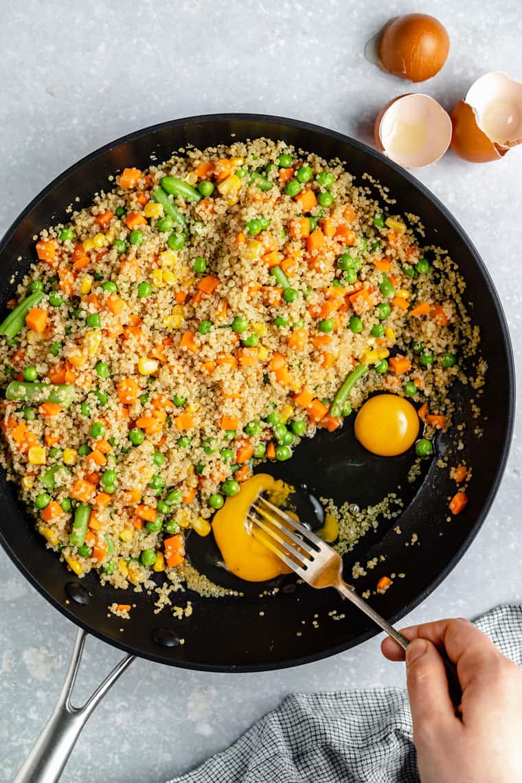 how to make quinoa fried rice