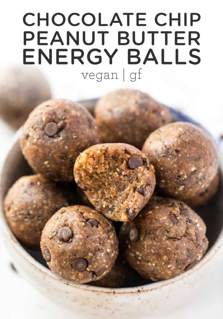 Chocolate Chip Peanut Butter Energy Balls