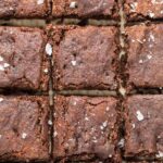 healthy vegan nutella brownies with homemade nutella