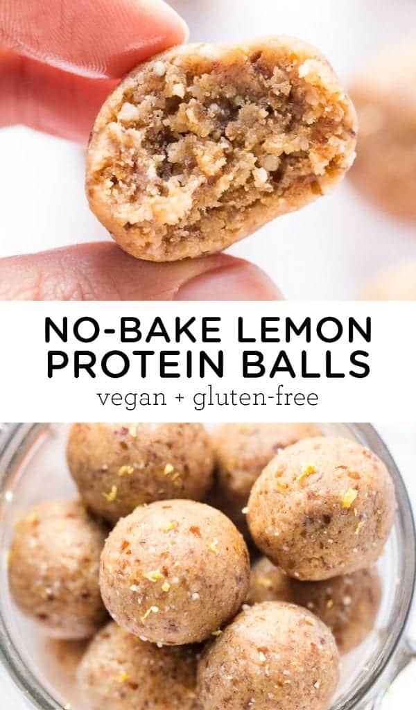 No-Bake Lemon Protein Balls 