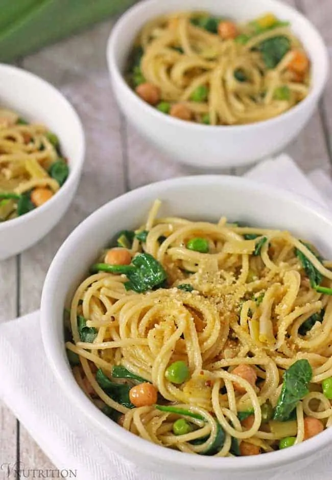 one pot vegan lemon pasta