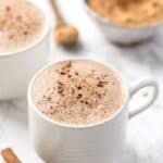 caffeine-free maca latte with energizing superfood powders