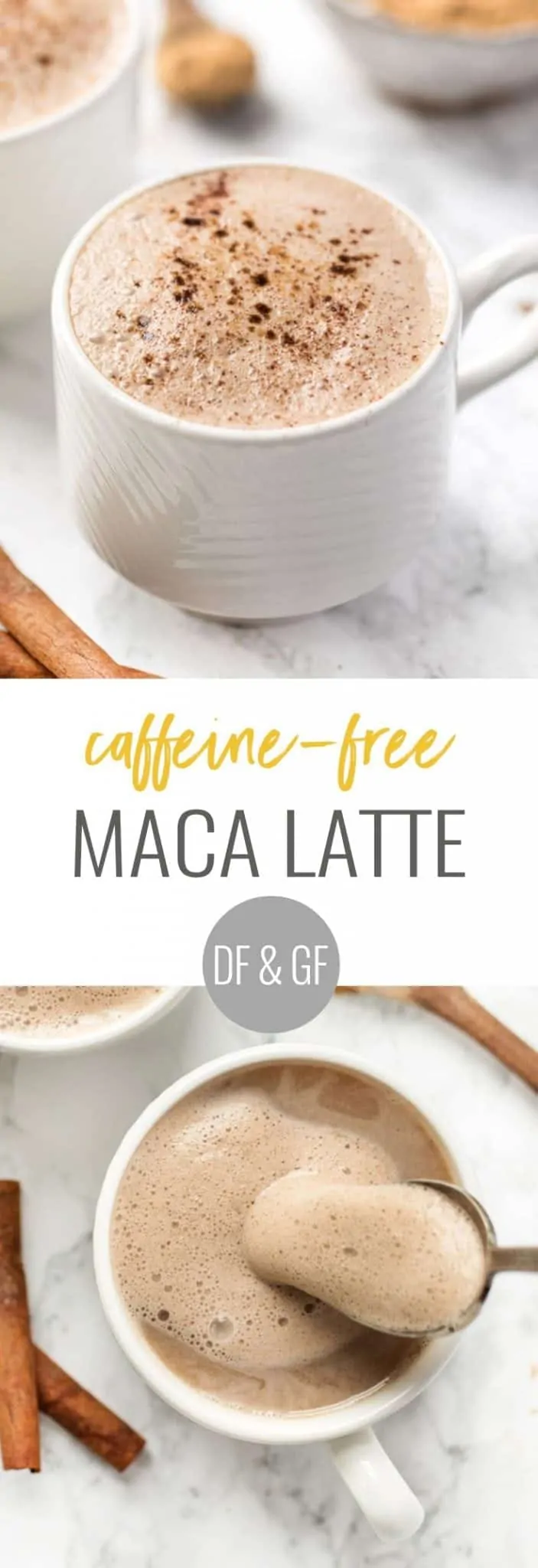 how to make a caffeine-free maca latte