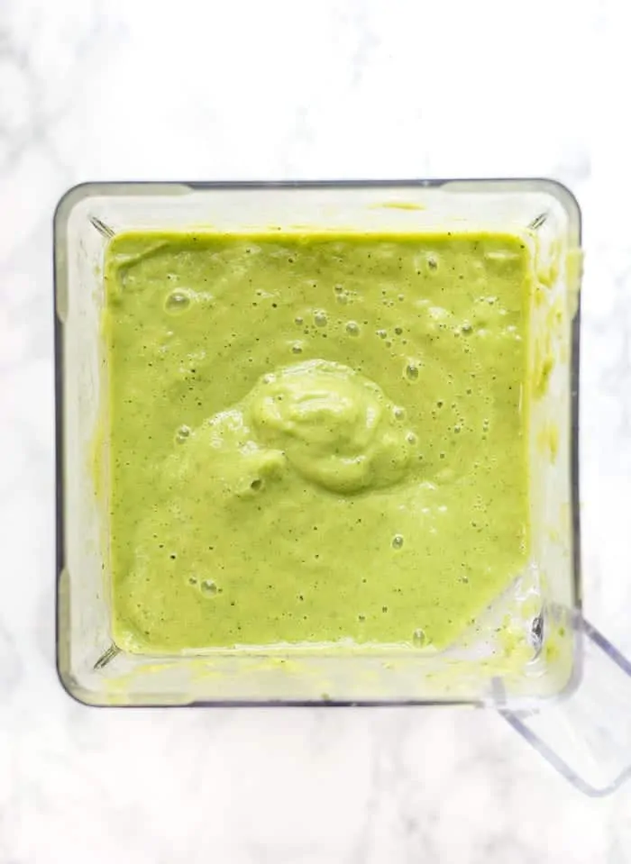 Chilled Avocado Soup with Zucchini and Cucumber