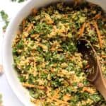 vegan moroccan quinoa salad with kale and carrots