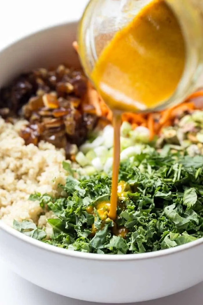 gluten-free and vegan moroccan quinoa salad