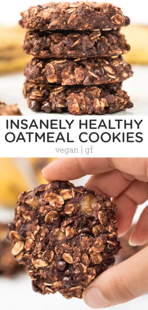 Insanely Healthy Oatmeal Cookies