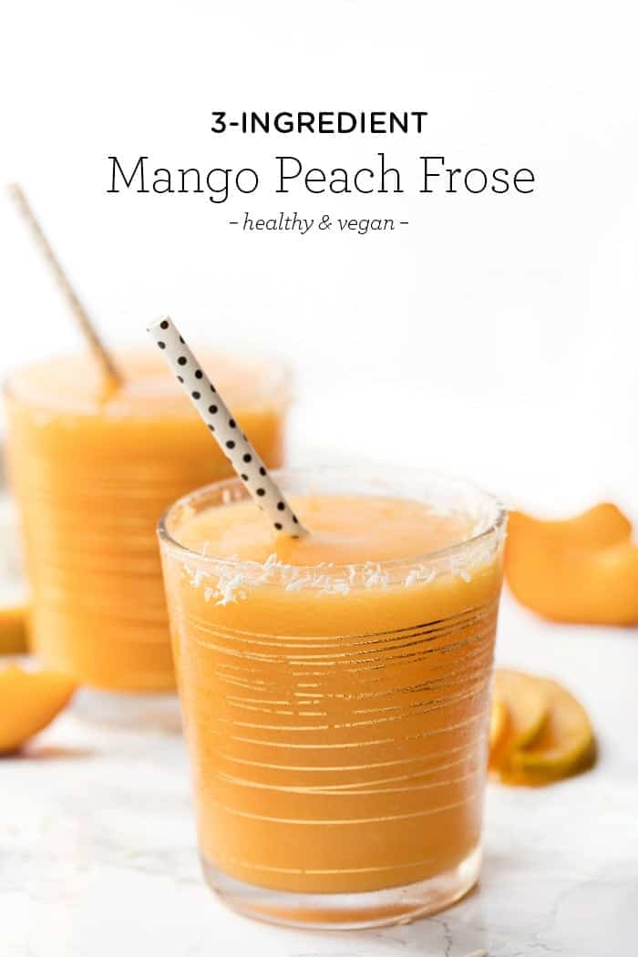 Healthy Summer Cocktail Recipe with Mango and Peach