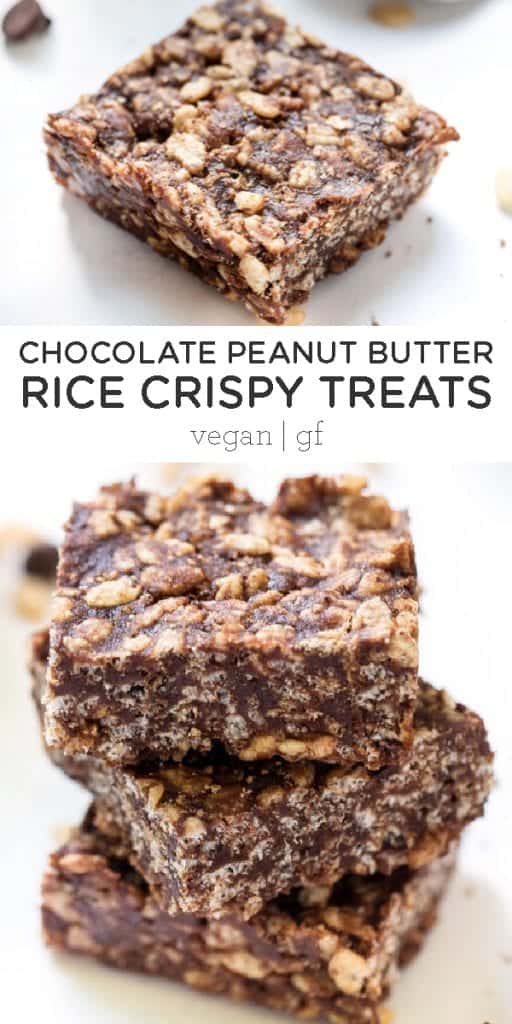 Healthy Chocolate Rice Crispy Treats (vegan)