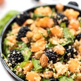 Blackberry & Apricot Salad with Quinoa and Mint