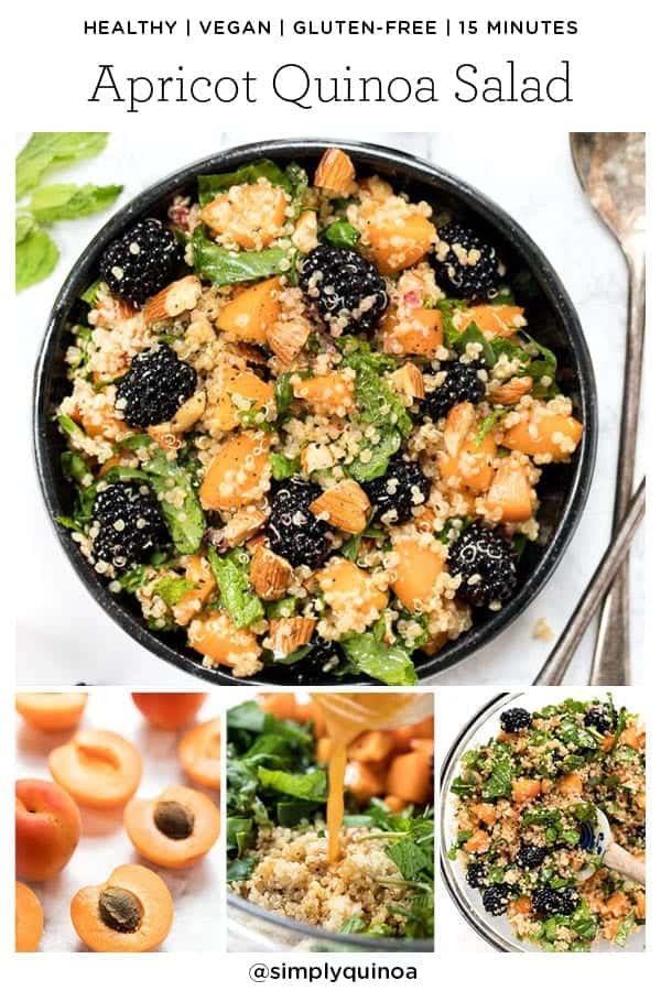 Healthy Apricot Quinoa Salad with Mint