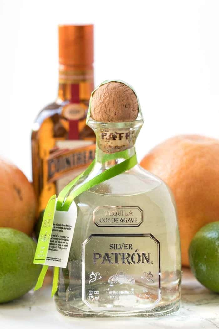 Bottle of Patron tequila