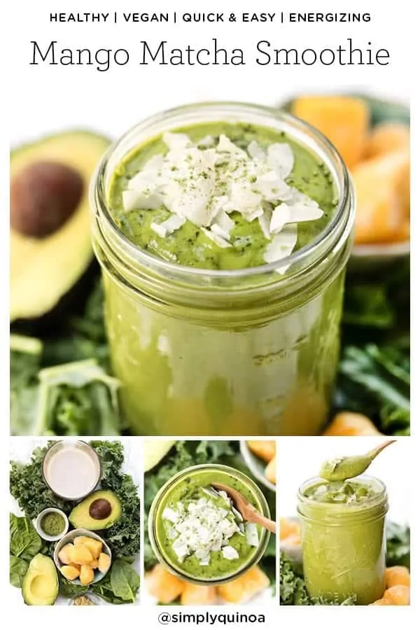 Matcha Smoothie with Mango and Kale