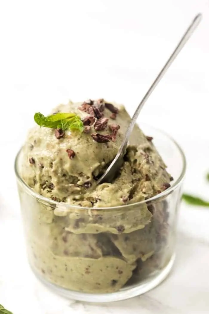 Mint Chip Banana Ice Cream