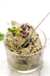 Mint Chip Banana Ice Cream