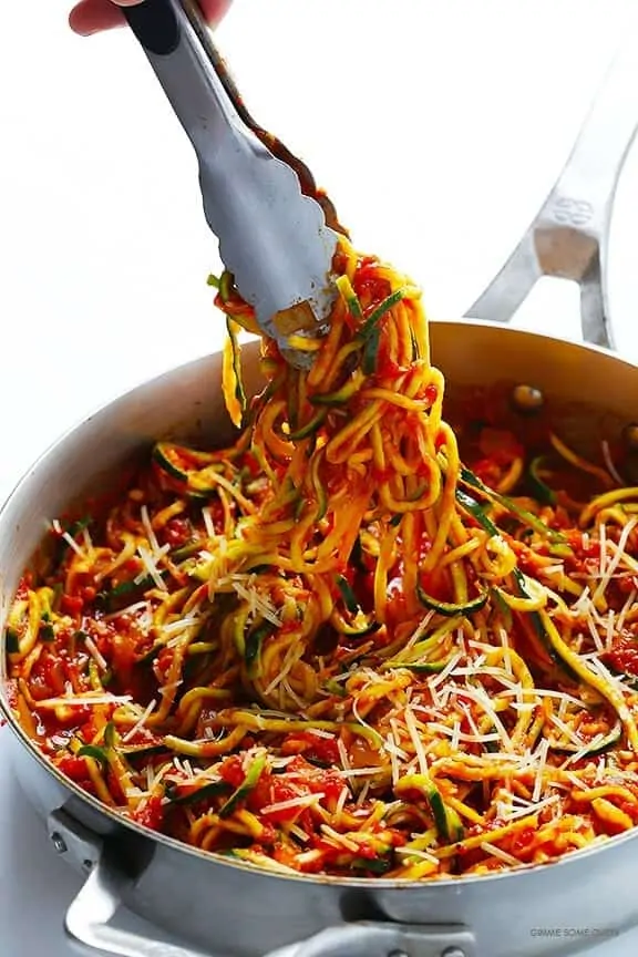 Zucchini Noodles with Marinara Sauce