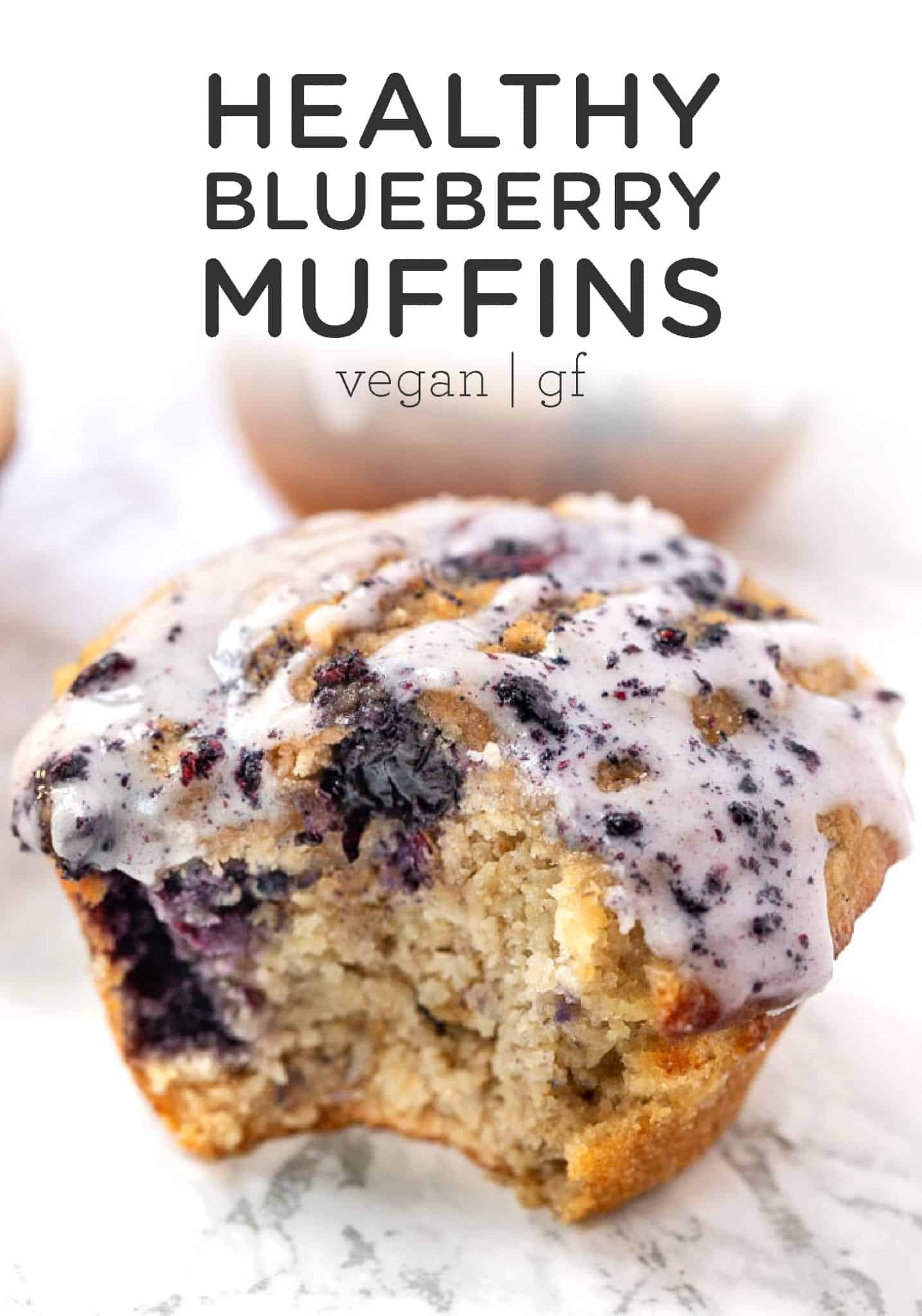 Healthy Blueberry Muffins with Blueberry Icing - Simply Quinoa