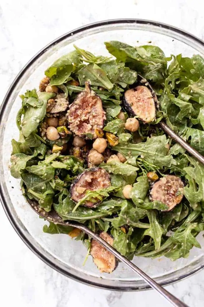 Healthy Arugula Salad with Figs