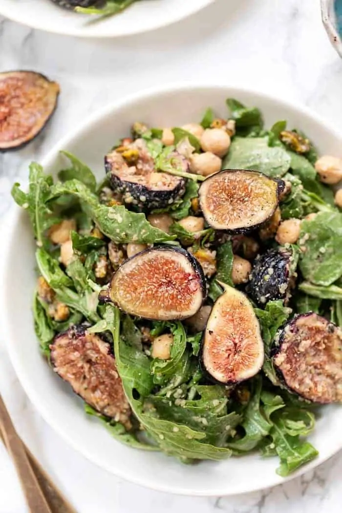 Arugula Fig Salad with Balsamic Dressing