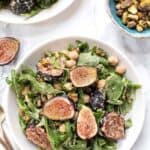 Arugula, Fig, Pistachio Salad with Balsamic Vinaigrette