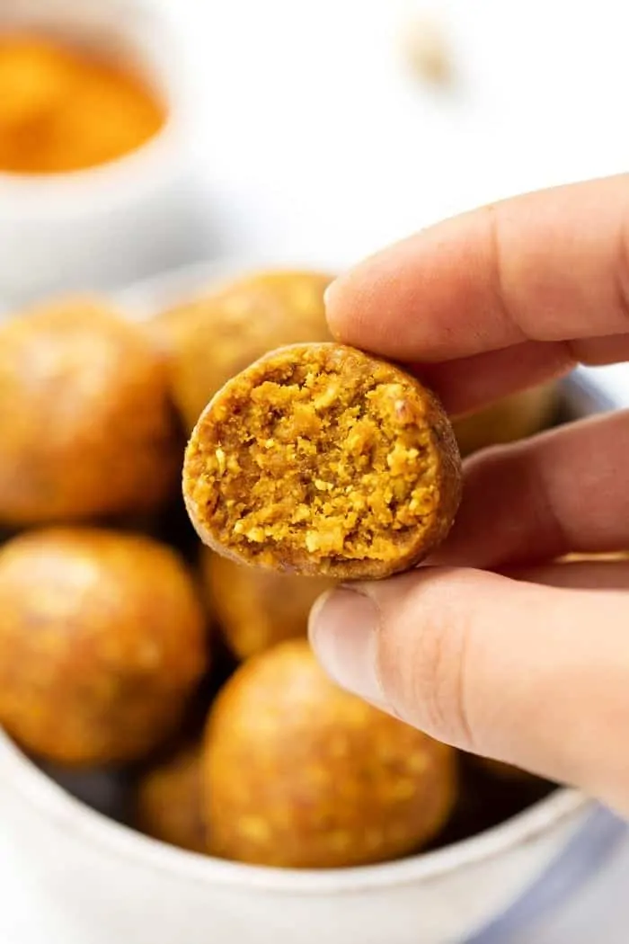 Golden Milk Energy Bites with Turmeric