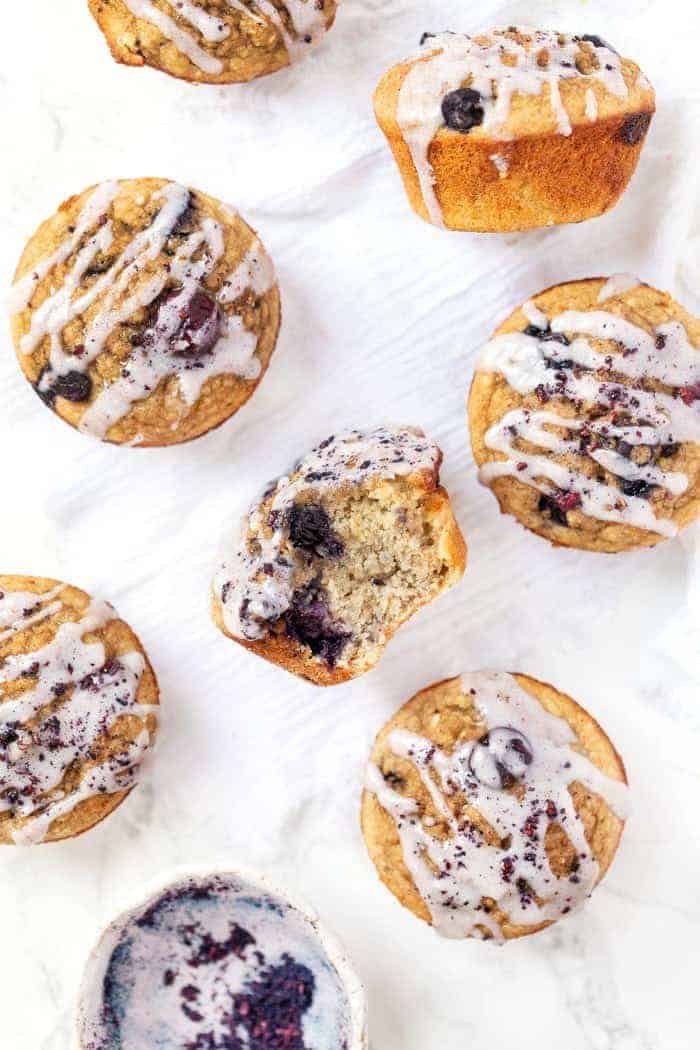 Blueberry Quinoa Muffins with Oats
